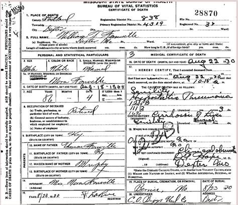 missouri death certificates before 1910|missouri death certificates online free.